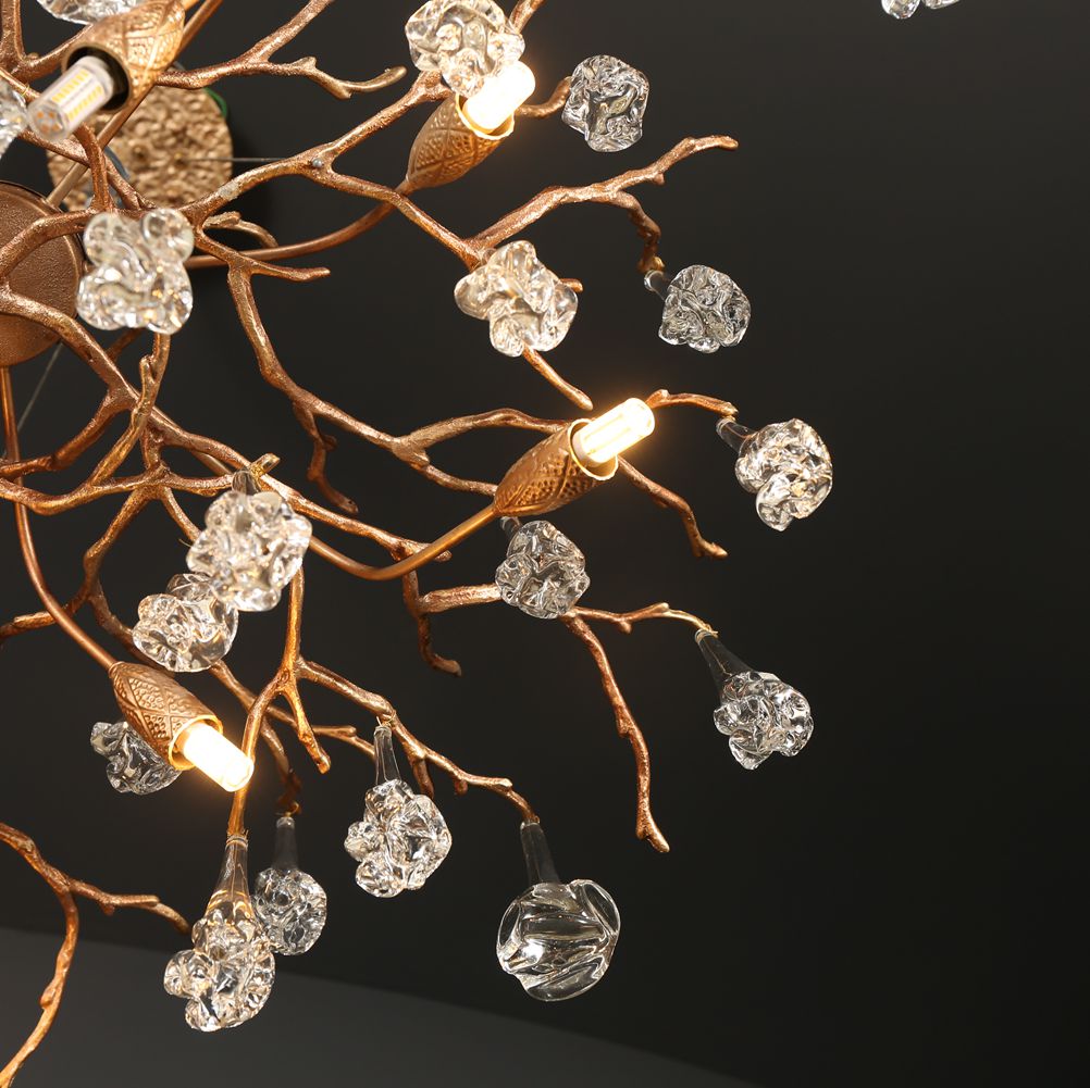 Modern Branch Chandelier Drop Flower D 39.3" - Wing Lightings
