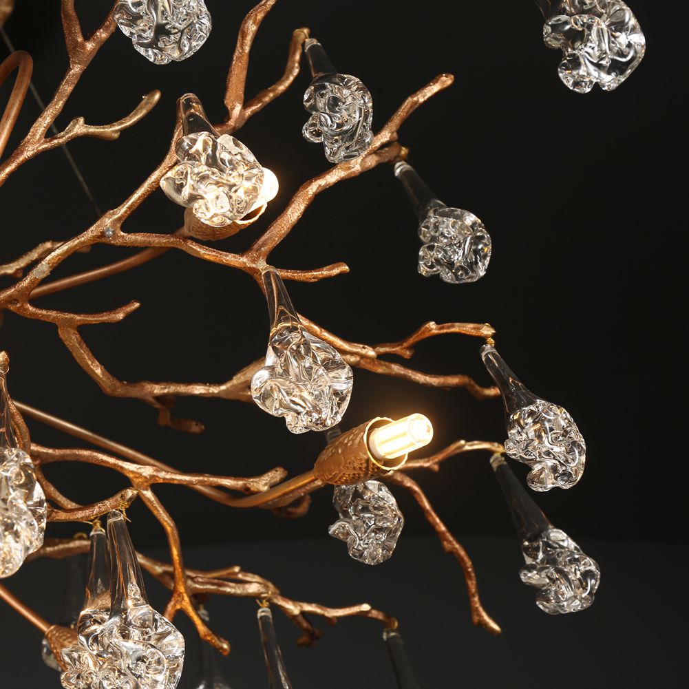 Modern Branch Chandelier Drop Flower D 39.3" - Wing Lightings