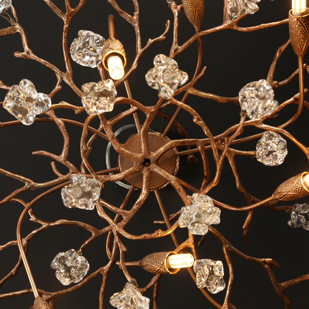 Modern Branch Chandelier Drop Flower D 39.3" - Wing Lightings