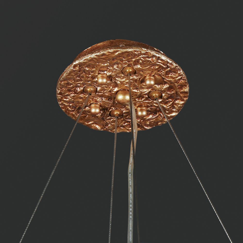 Modern Branch Chandelier with Clear Small Round Leaves - Wing Lightings