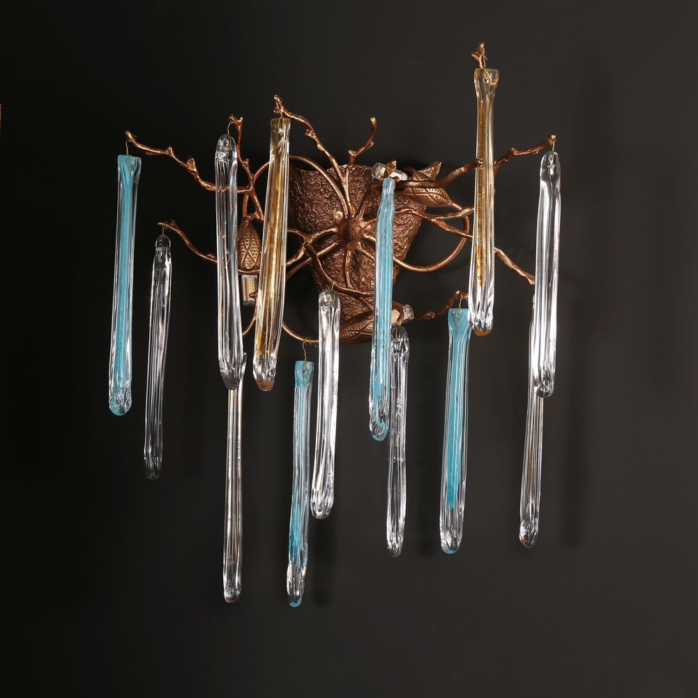 Modern Branch Colored Icicle  Wall Sconce - Wing Lightings