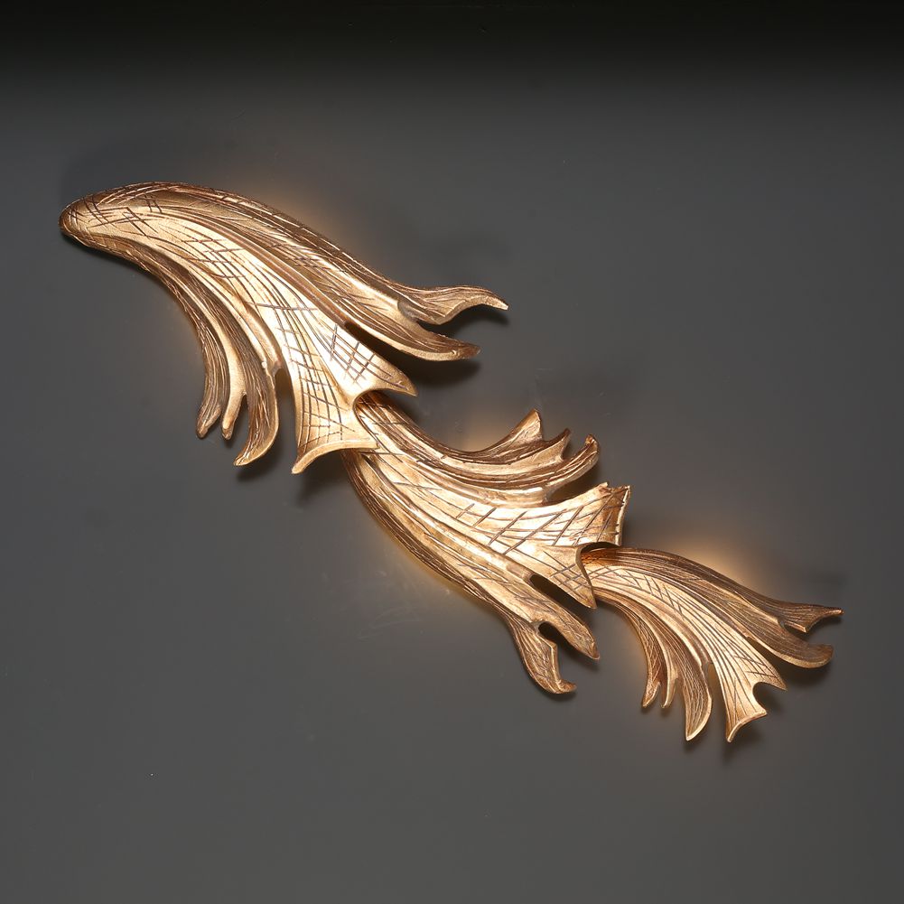 Modern Brass 3 Antlers Wall Sconce - Wing Lightings