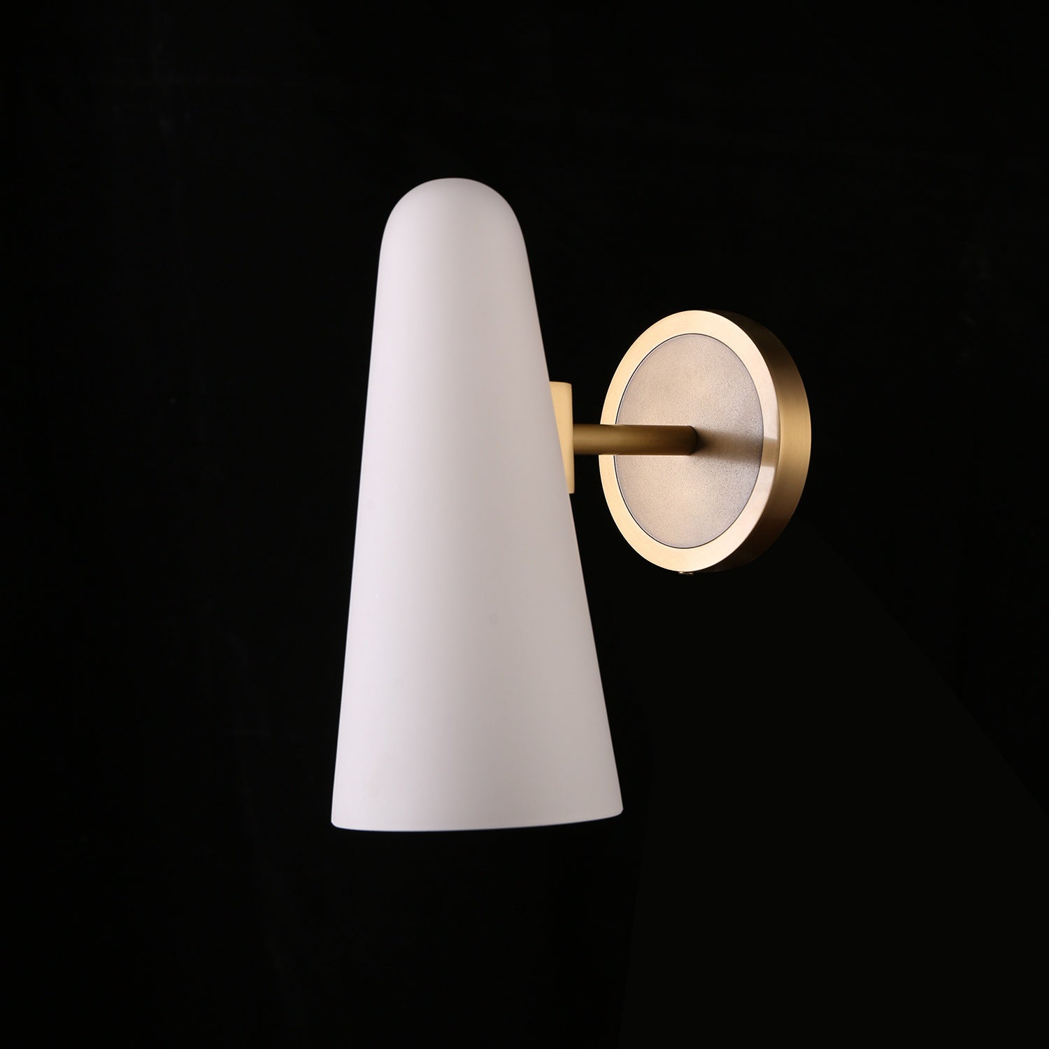 Loudspeaker Shape Sconce Light, Brass Porcelain Wall lights, Bedroom Wall Sconces - Wing Lightings