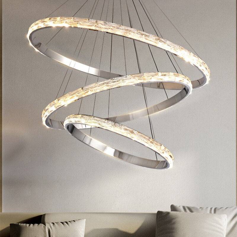 Ariel Modern Crystal Ring Chandelier