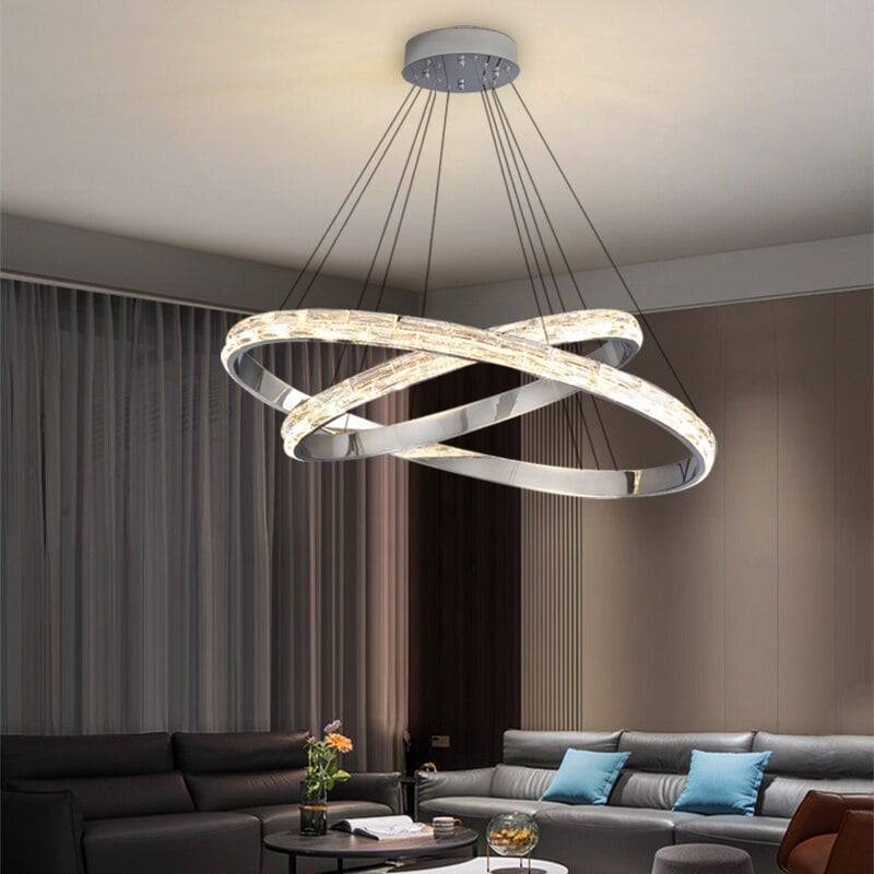 Ariel Modern Crystal Ring Chandelier