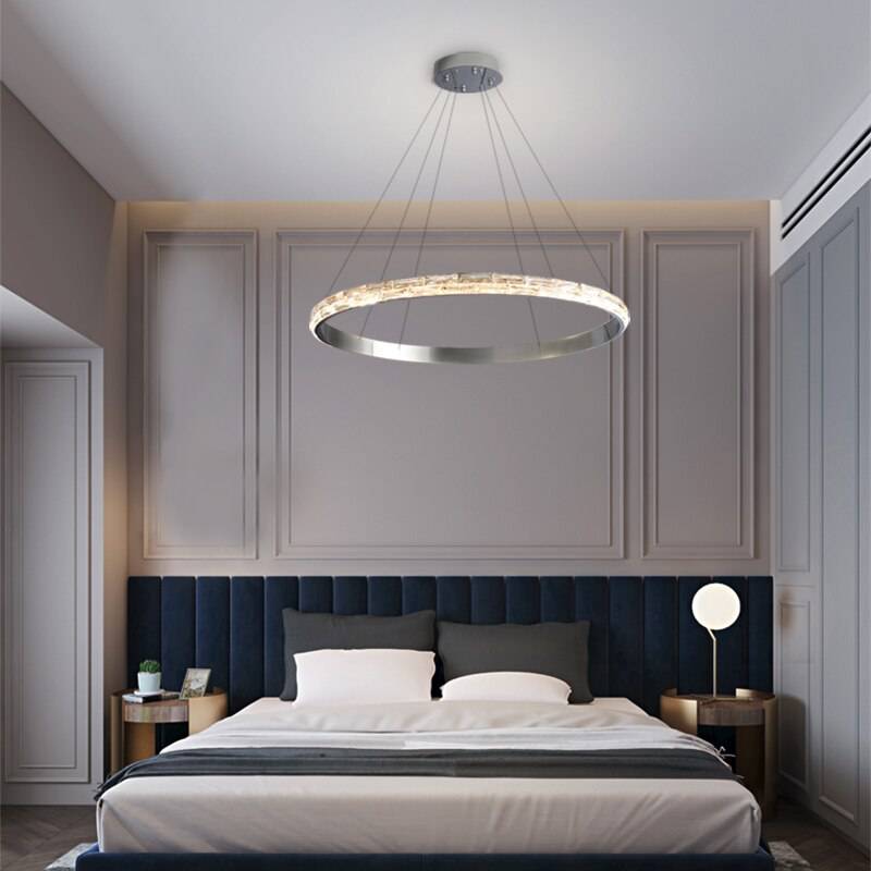 Ariel Modern Crystal Ring Chandelier