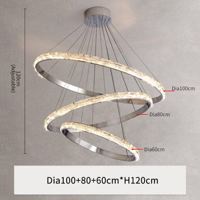 Ariel Modern Crystal Ring Chandelier