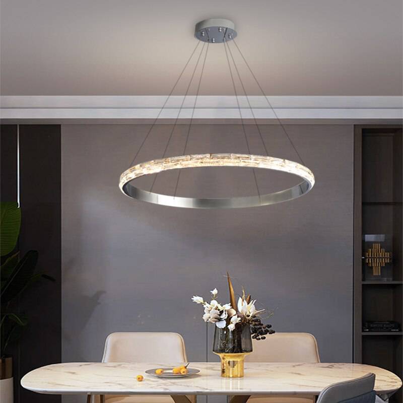 Ariel Modern Crystal Ring Chandelier