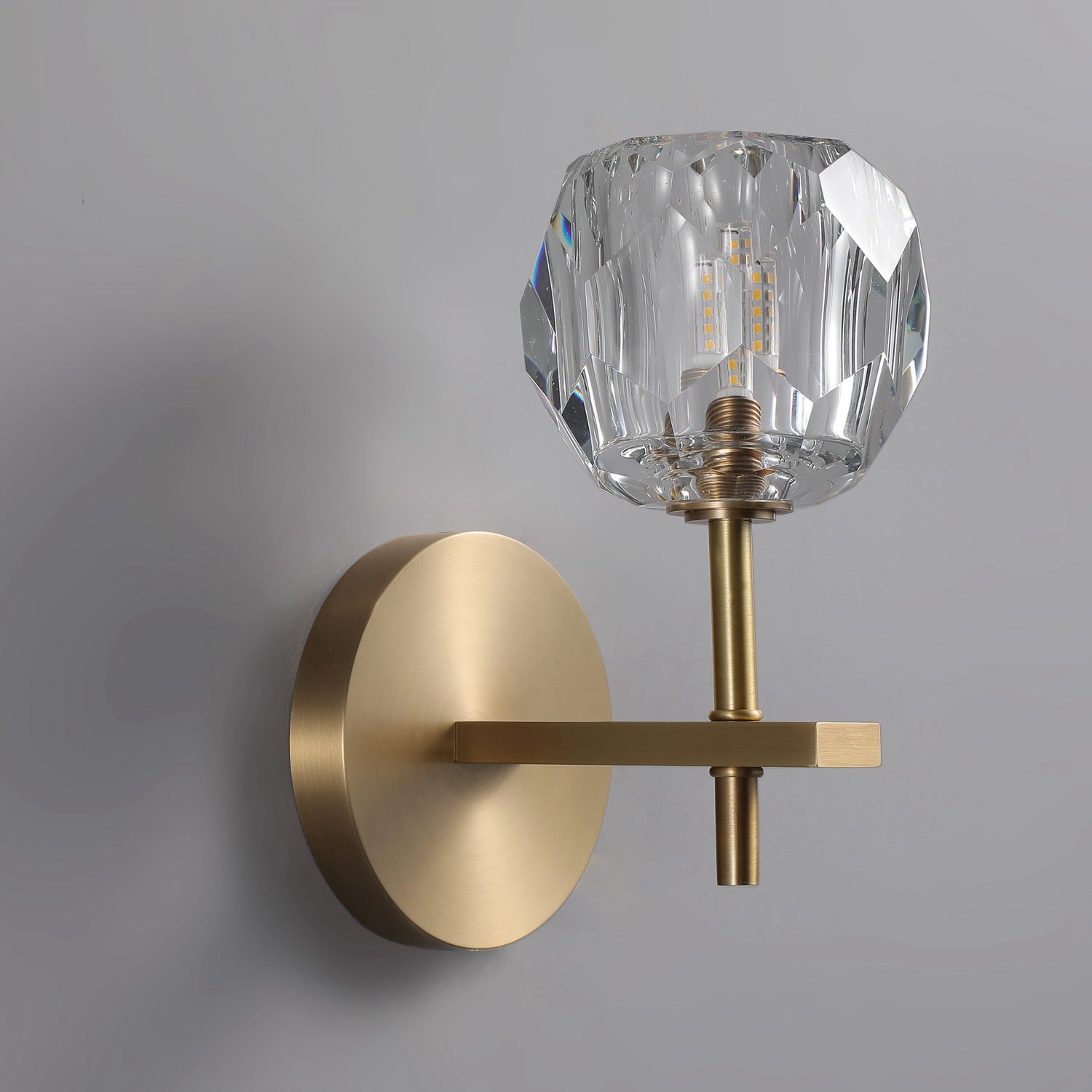 crystal ball wall sconce