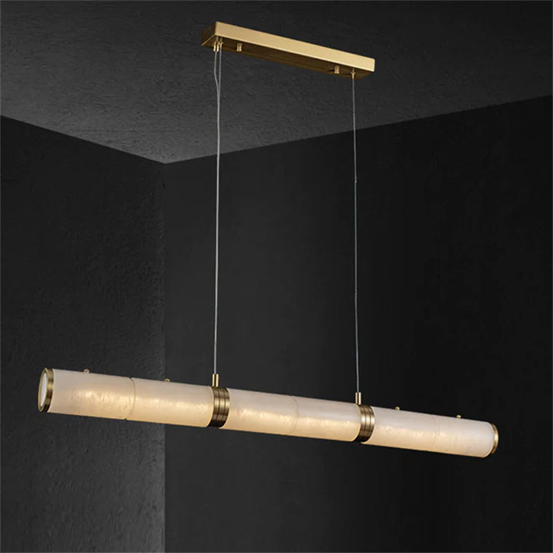 Mayuri Modern Linear Alabaster Chandelier
