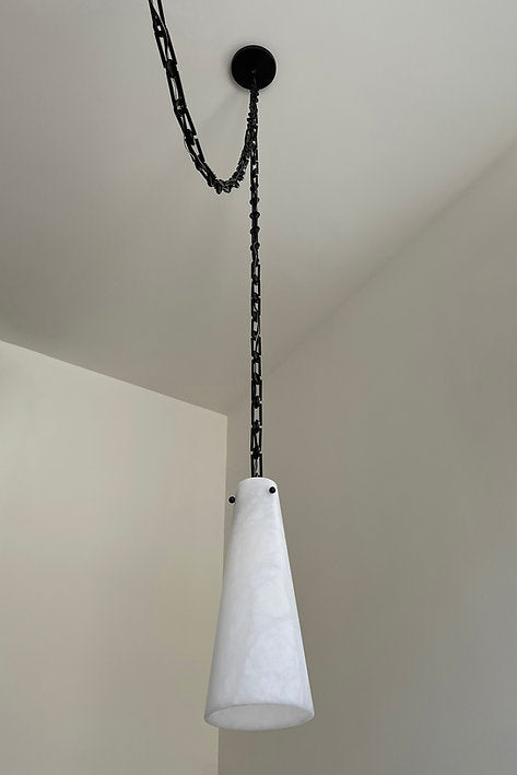 Romola Contemporary Lucca Alabaster Pendant Light For Kitchen Island, Living Room