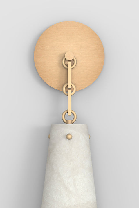 Romola  Contemporary Lucca Alabaster Wall Sconce For Kitchen Island, Bedroom