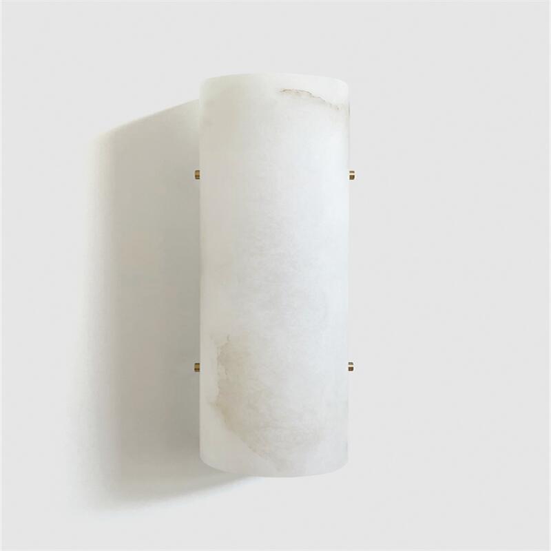 Acacia Contemporary Domo 101A Alabaster Wall Sconce, Wall Lamp For Bedroom