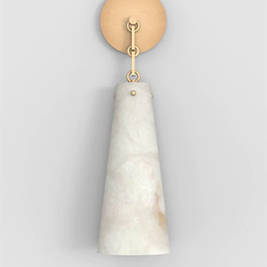 Romola  Contemporary Lucca Alabaster Wall Sconce For Kitchen Island, Bedroom