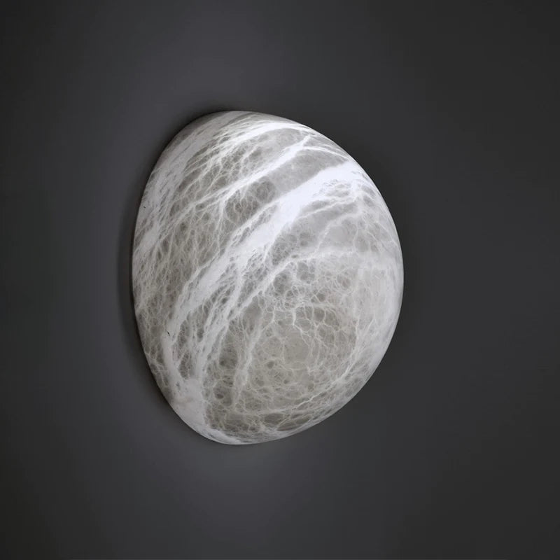  Grecia Alabaster Hemisphere Wall Sconce