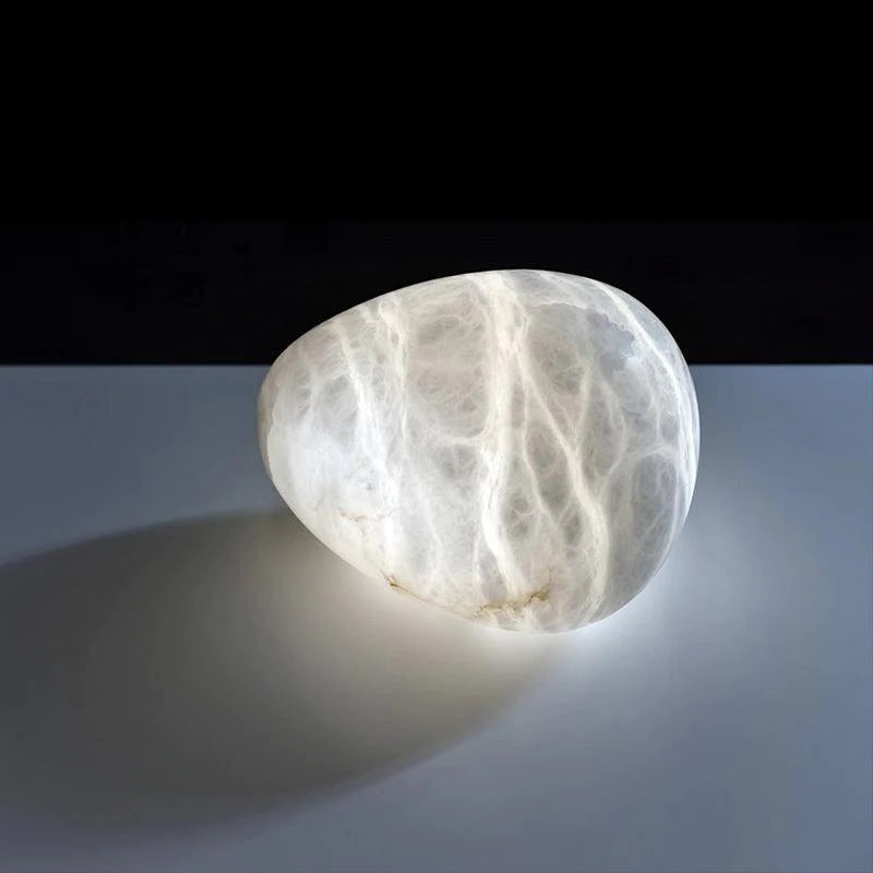 Araceli Alabaster Natural Stone Pendant, Creative Pendant Light