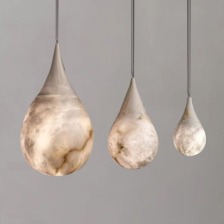 Alabaster Raindrop Pendant Lighting Dining Table Pendant