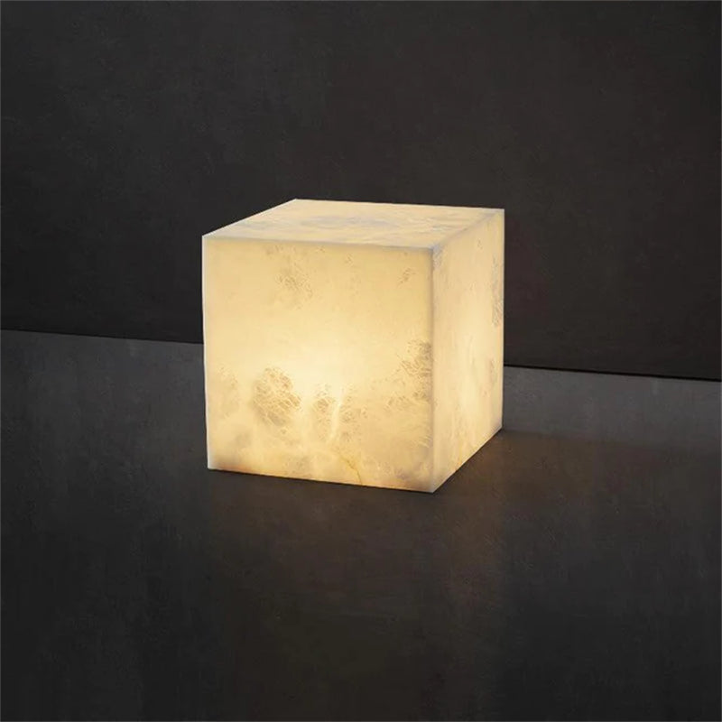 Sunniva Alabaster Cubic Pendant For Dining Table, Kitchen Island Pendant
