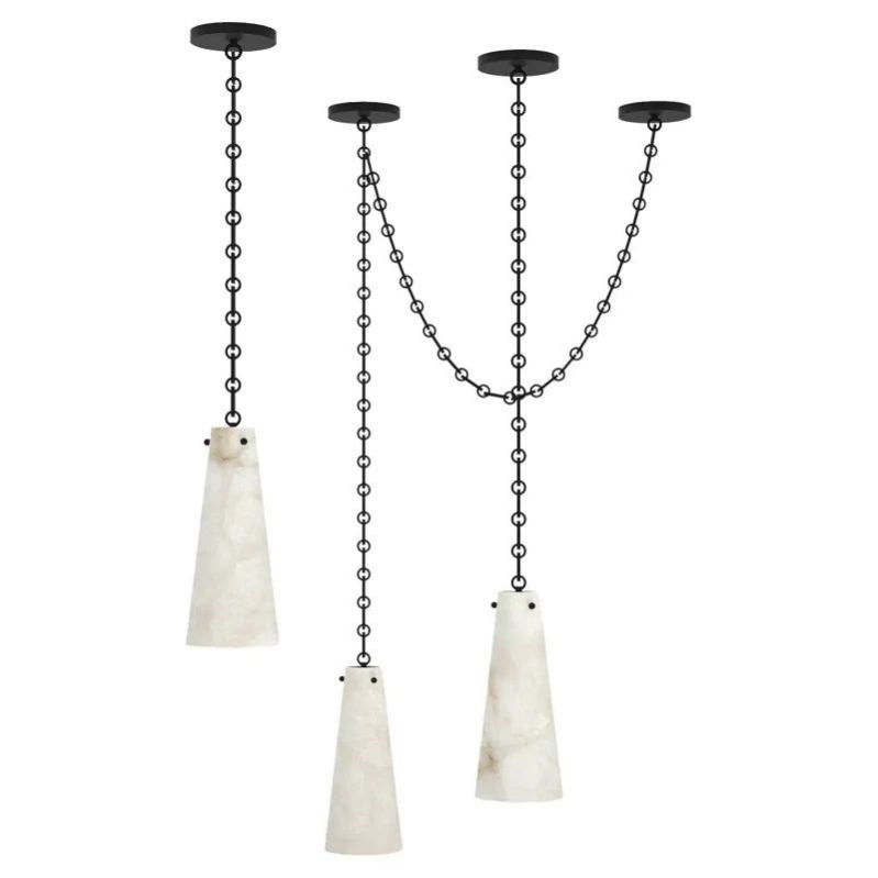 Alabaster Modern 3-light Marble Chandelier