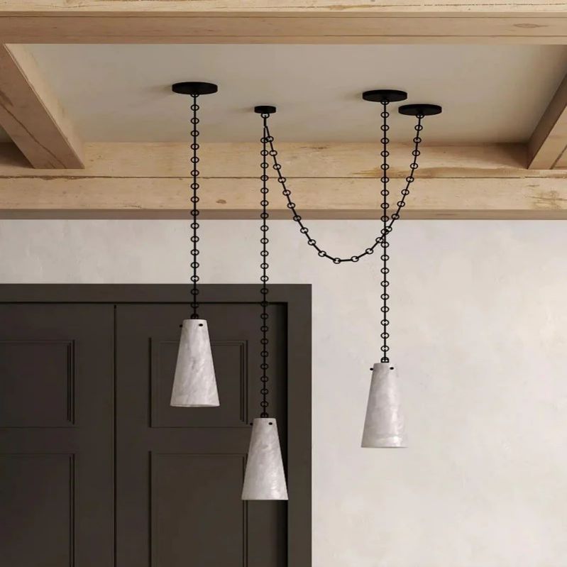 Alabaster Modern 3-light Marble Chandelier
