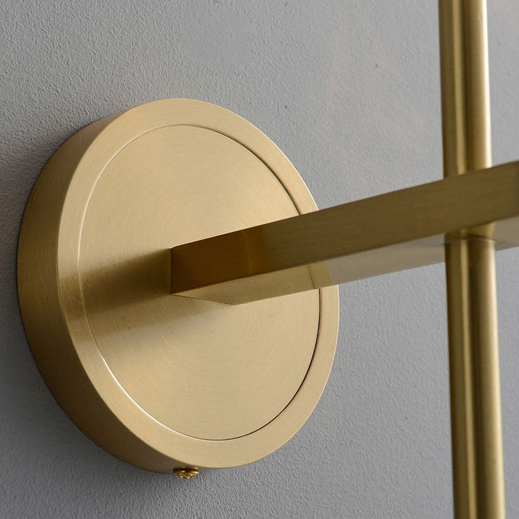 Aurora Faceted Crystal Brass Grand Wall Sconce - Wing Lightings