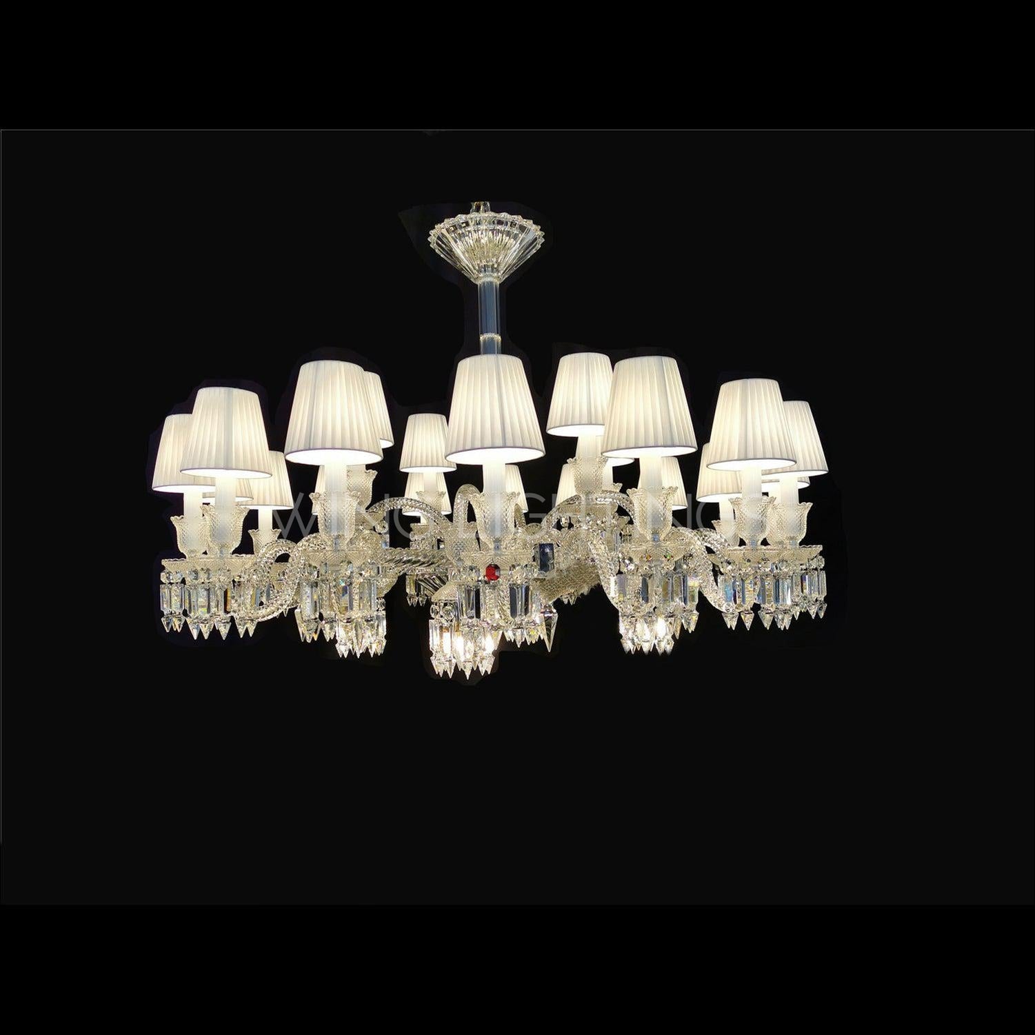 Luxury Crystal Ceiling Mount Chandelier for Low Ceiling