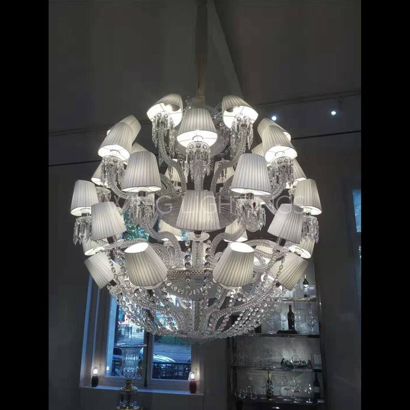 Modern Sphere Crystal Chandelier for Lobby