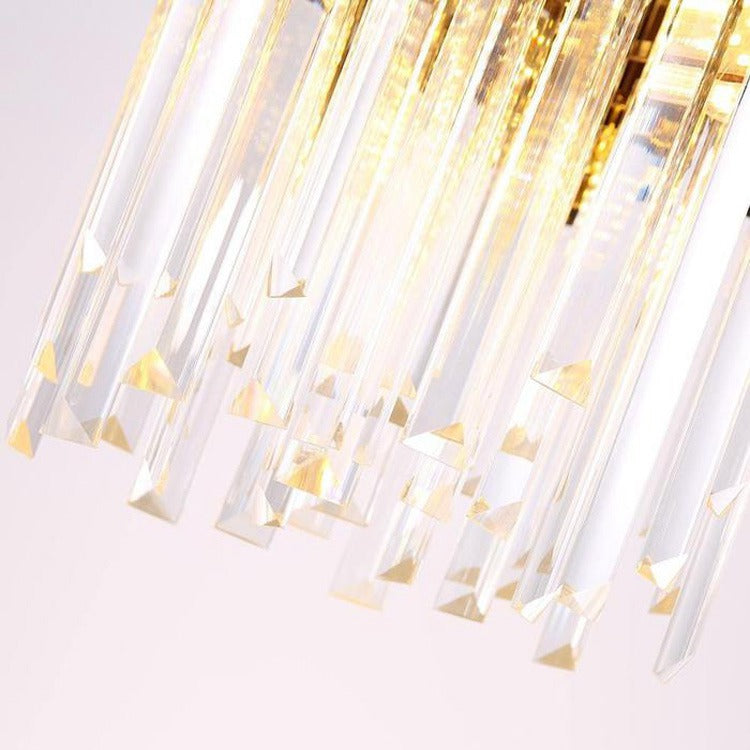 Cream Crystal Pendant Chandelier - Wing Lightings