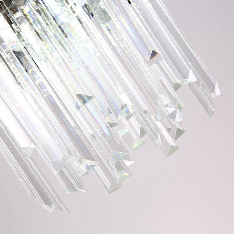 Cream Crystal Pendant Chandelier - Wing Lightings