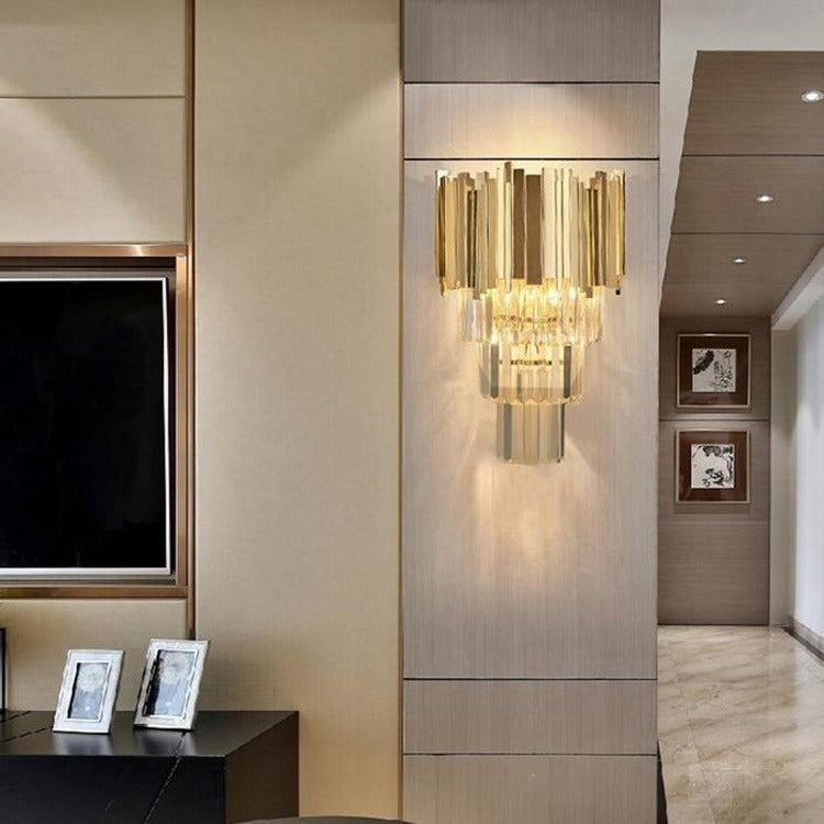 Cream Gold Plated Wall Sconce - Wing Lightings