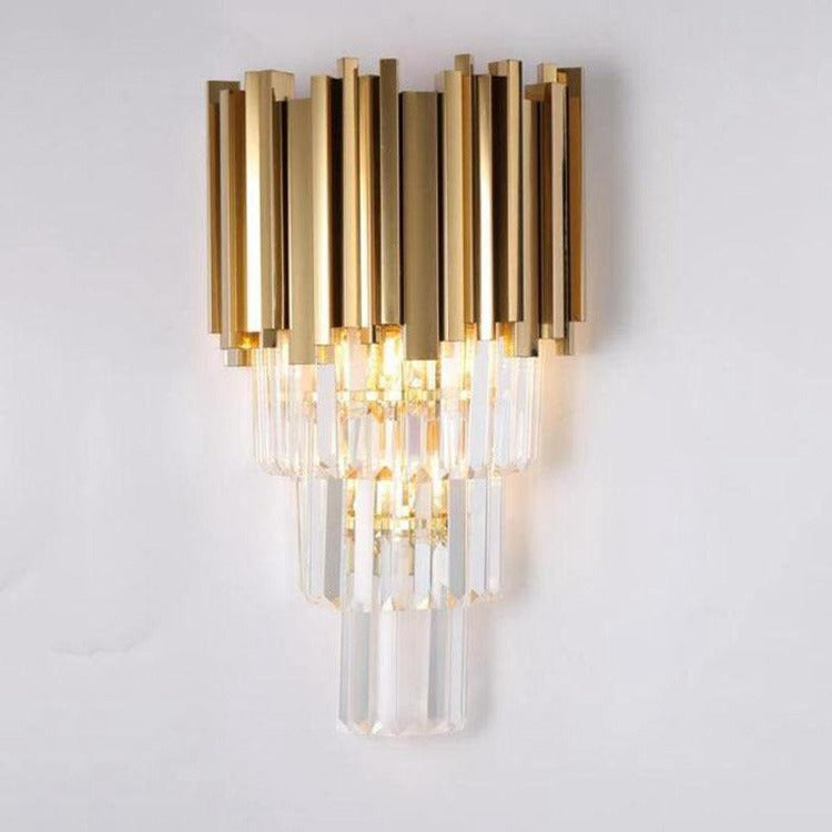 Cream Gold Plated Wall Sconce - Wing Lightings