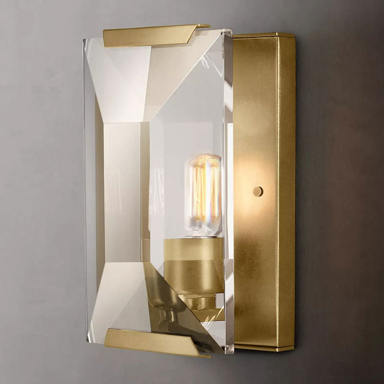 Haro Faceted Crystal Wall Sconce - Wing Lightings