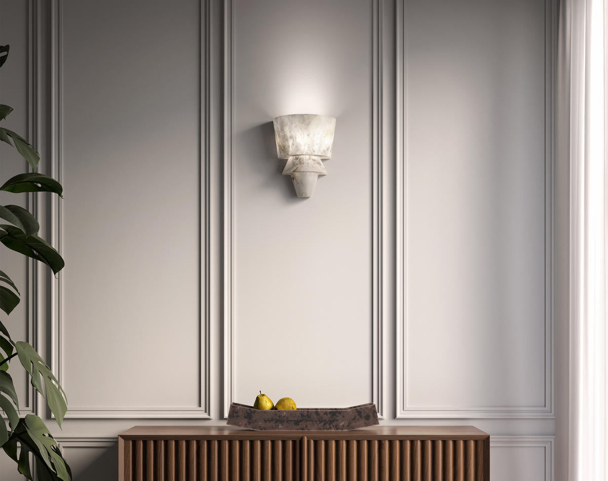 Suri FLO A Alabaster Wall Sconce