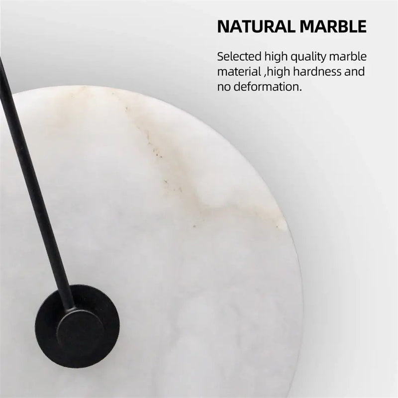 Bertrand Modern Discs Alabaster Wall Sconce