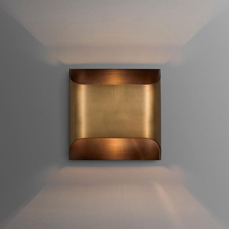 Jack Brass Square Wall Sconce - Wing Lightings