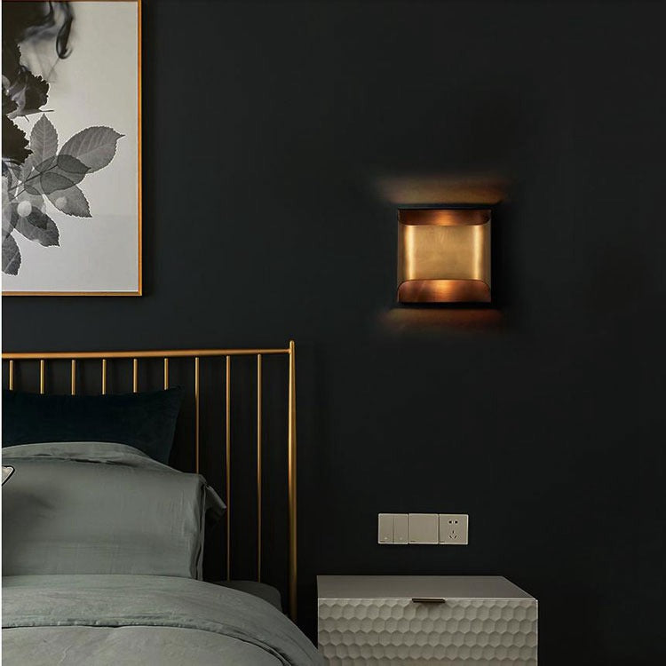 Jack Brass Square Wall Sconce - Wing Lightings