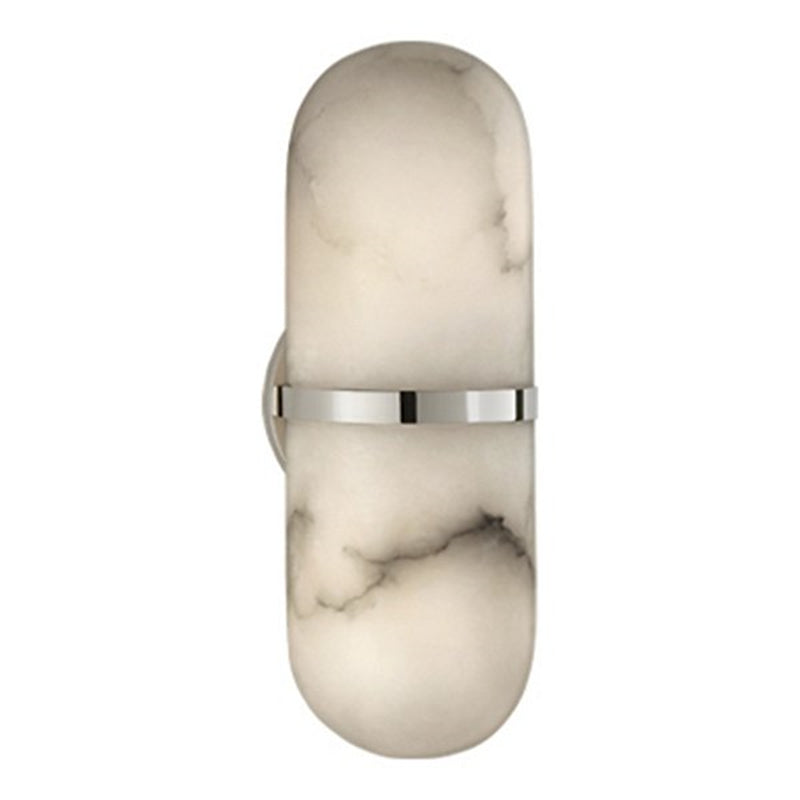 Elspeth Melange Alabaster Pill Form Wall Sconce