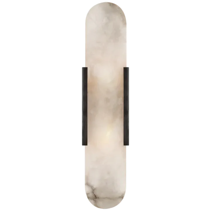 Alabaster Melange Elongated Sconce