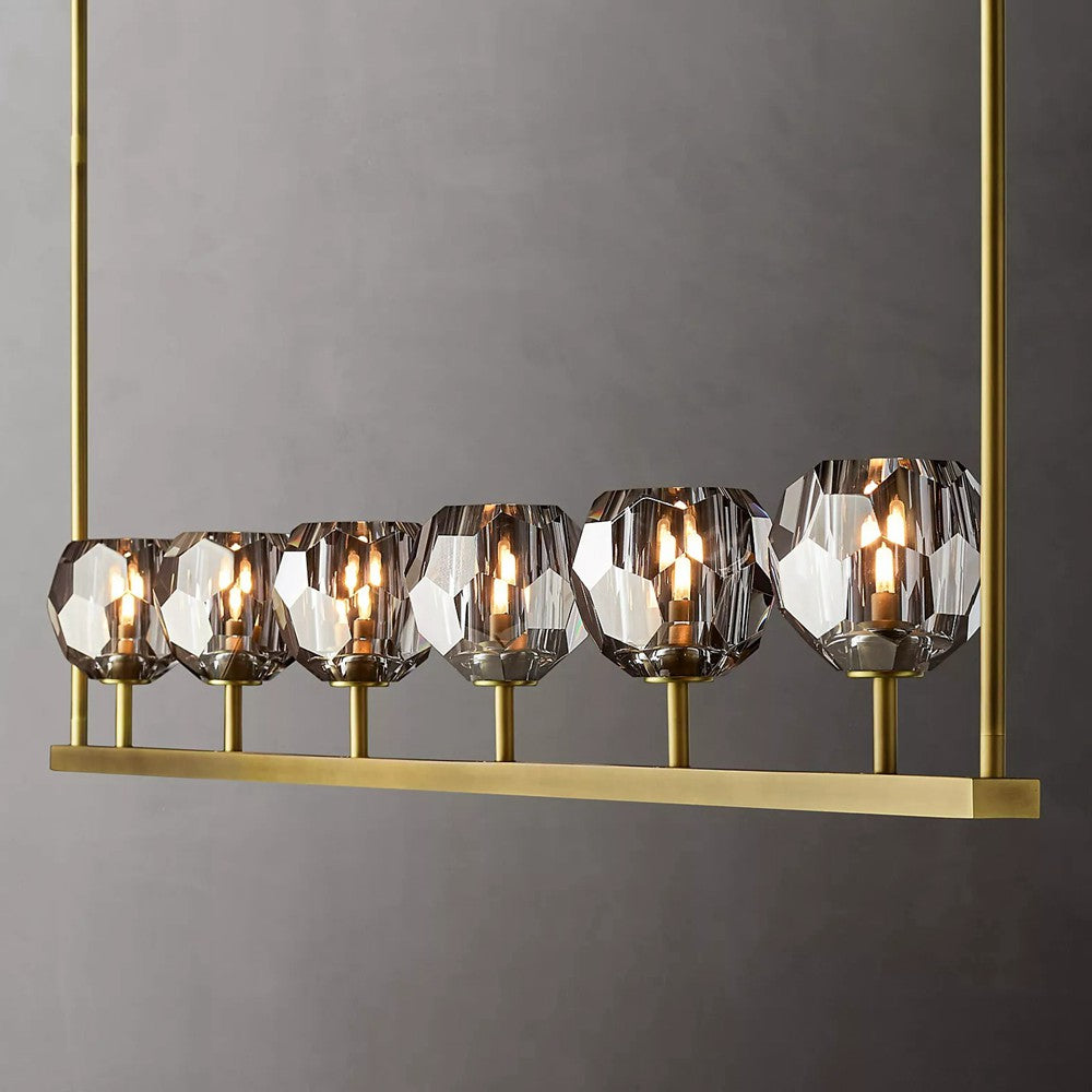 restoration hardware linear chandelier