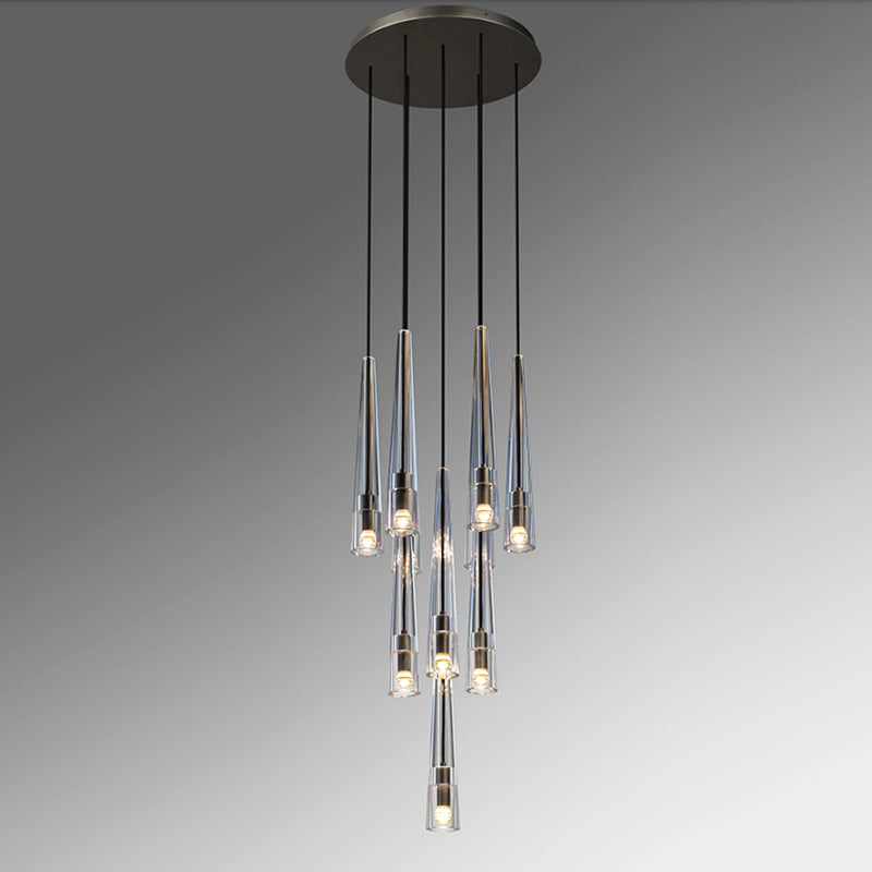 keith Cone Crystal Chandelier