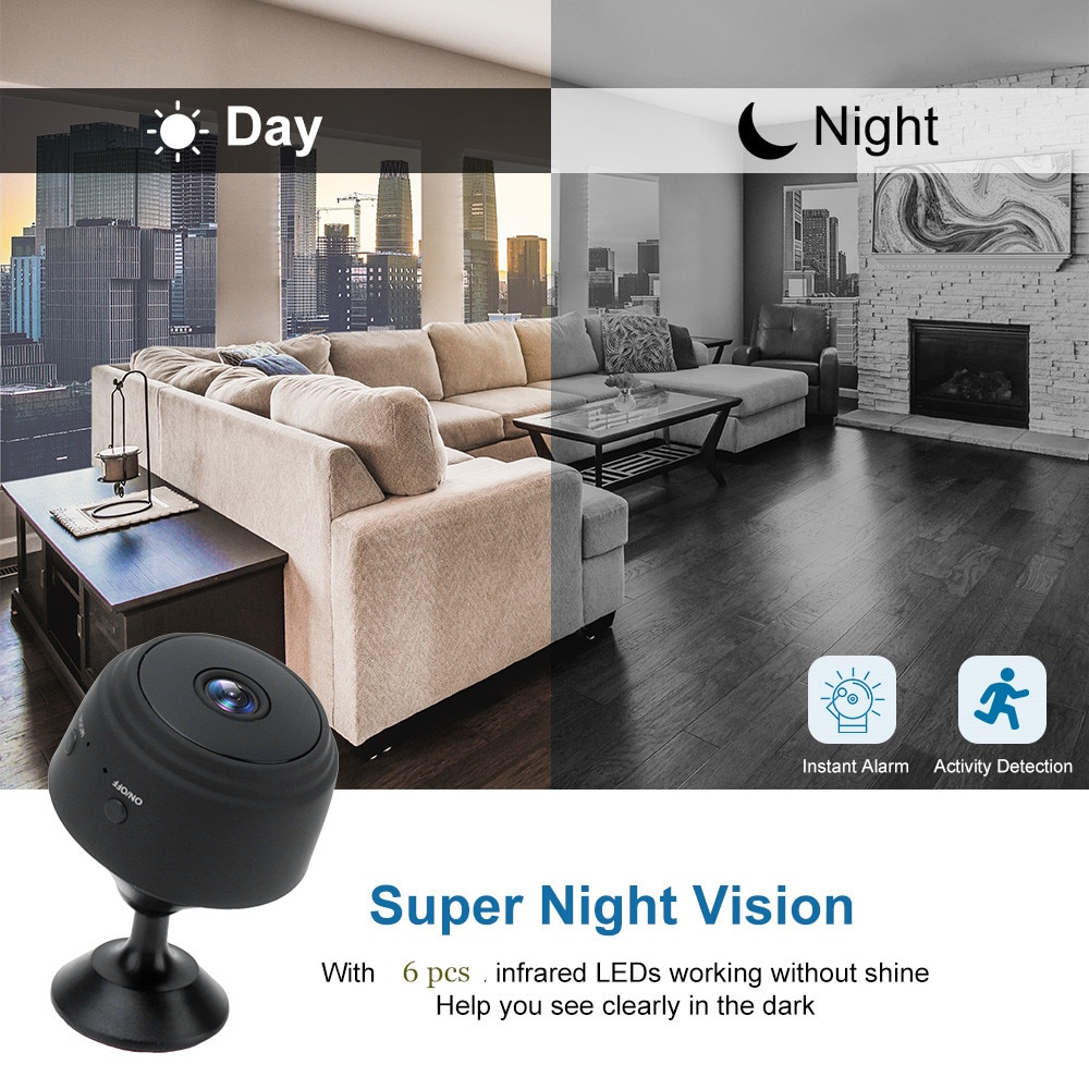 A9 mini Wifi camera original HD 1080p IP Home Security camera smart night IR magnetic wireless small micro wifi camera 17 Hcb0b96f723814f2883bf2e0b977694bec
