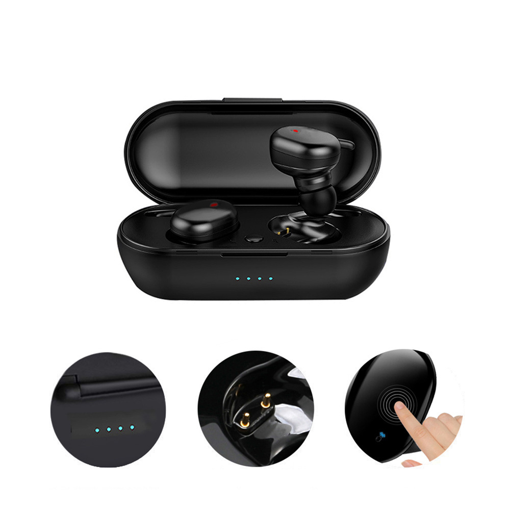 Y30 sports outdoor bluetooth 5.0 earphone touch model with charging case