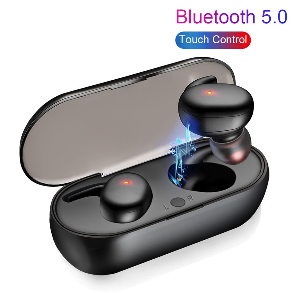 Y30 sports outdoor bluetooth 5.0 earphone touch model with charging case