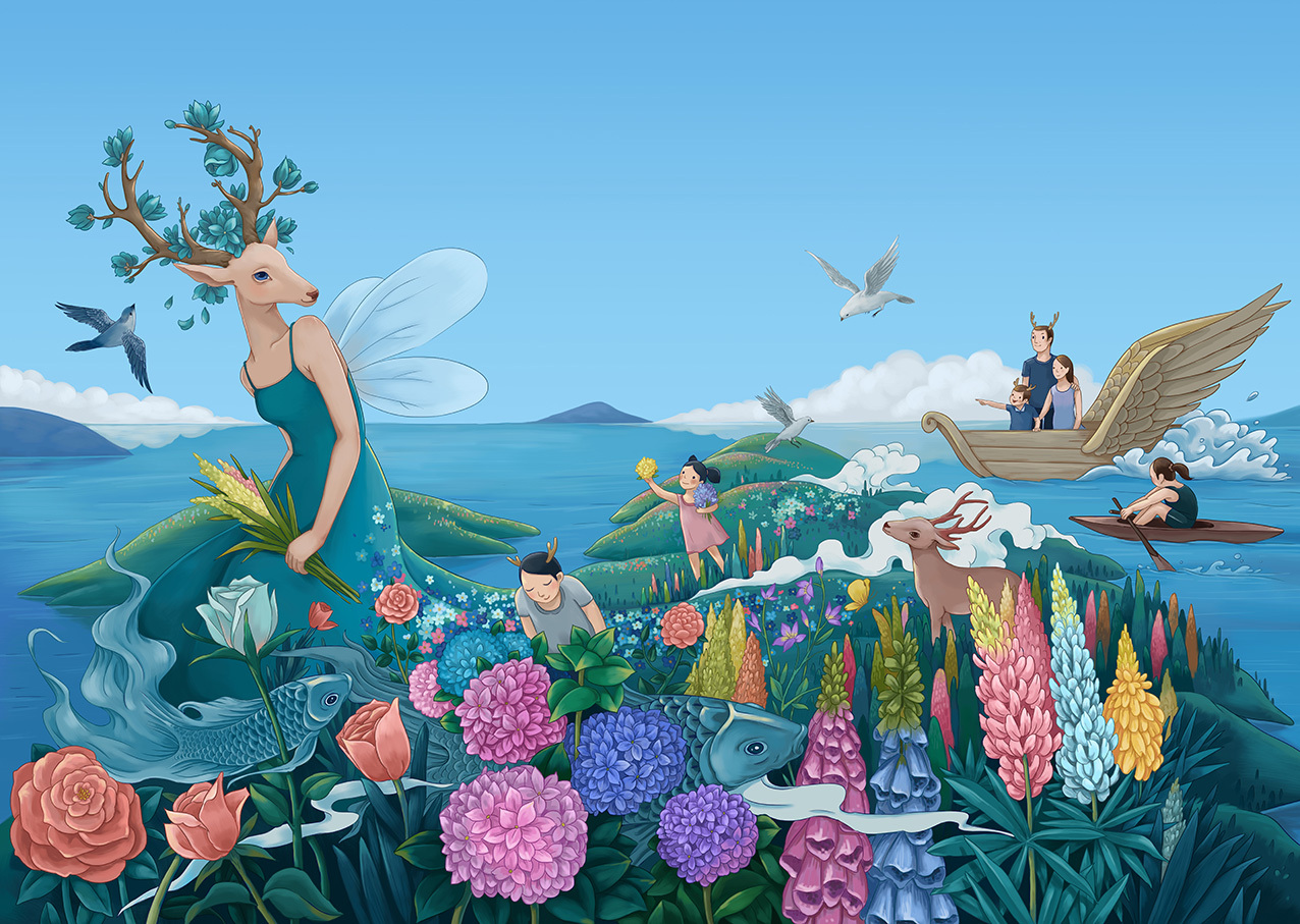 Illustration - Deer--HD Pictures 10000pixel ×6600pixel