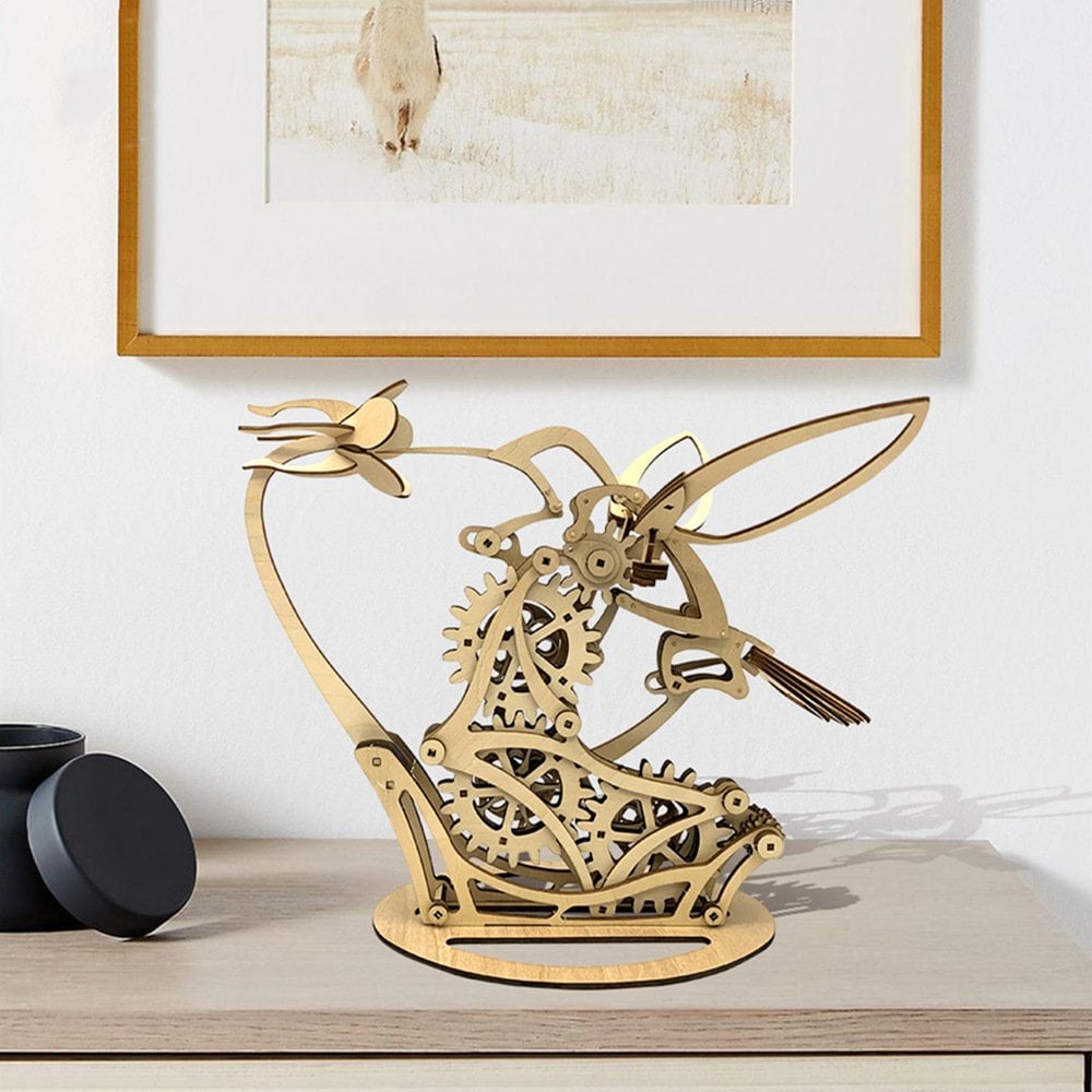 🔥Hot Sale 49% RABATT🔥3D Mekanisk Hummingbird av trä🐦