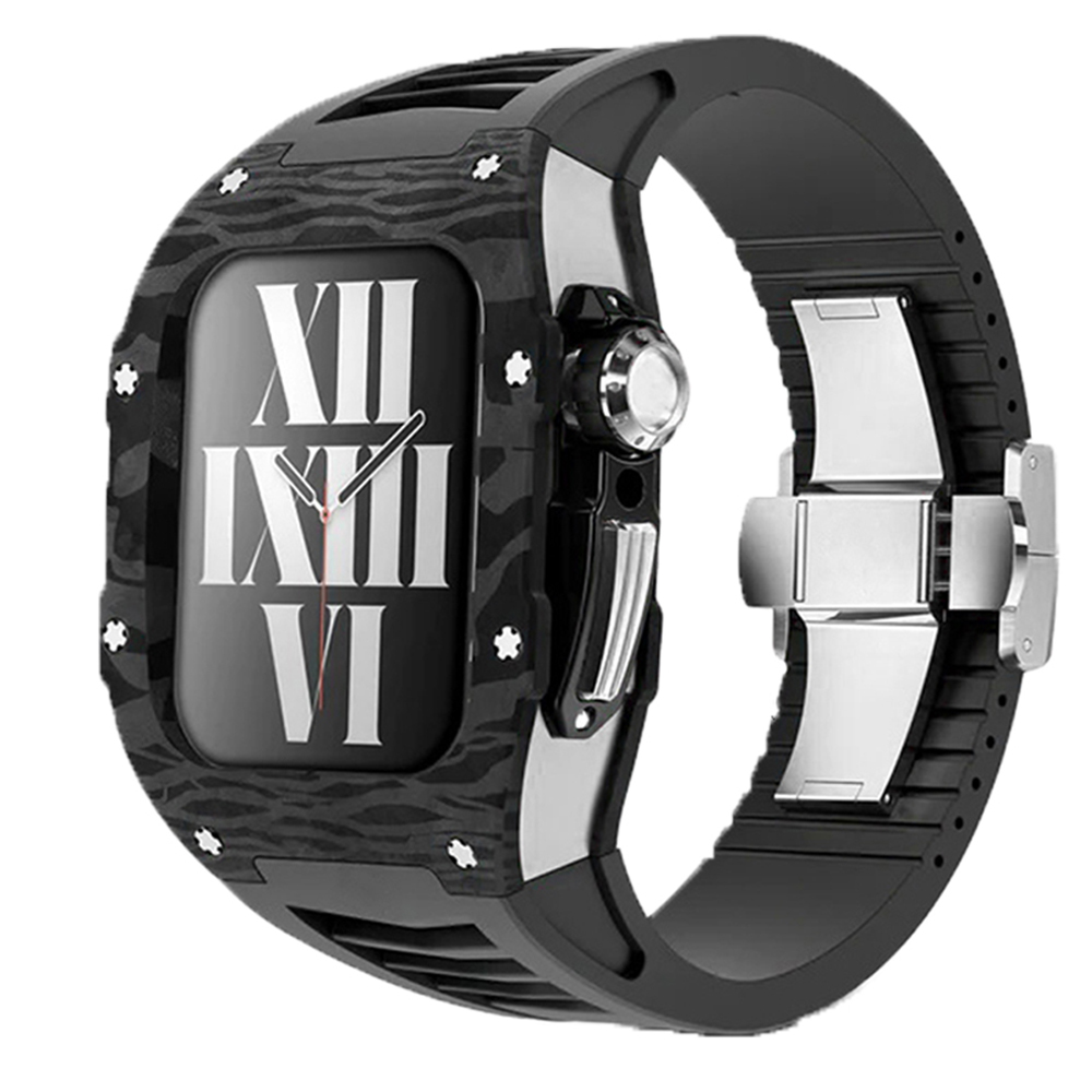 RM V50 Titanium Carbon Fiber Case Retrofit Kit For Apple Watch 40/41mm