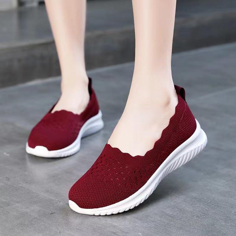 Women Slip On Stretch Knit Shoes