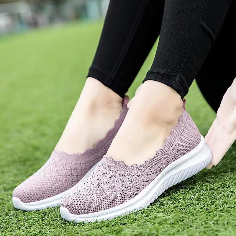 Women Slip On Stretch Knit Shoes