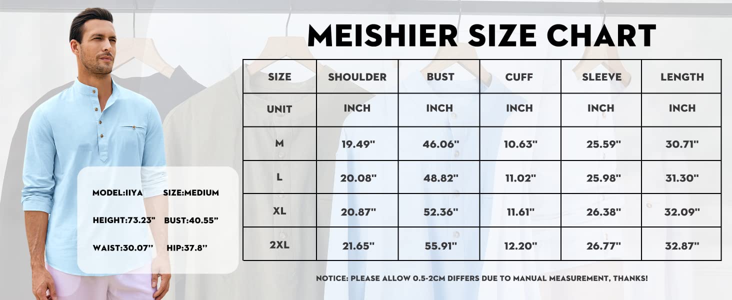 camisas henley para hombre