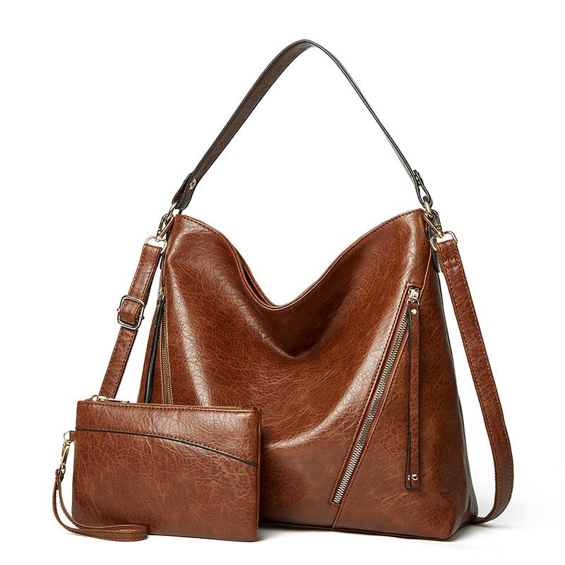 Diagonal straddle hand-held large bag women's fashionable women's shoulder bag